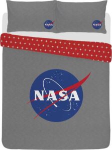 Nasa  tweepersoons dekbedovertrek Logo 200 x 200 cm