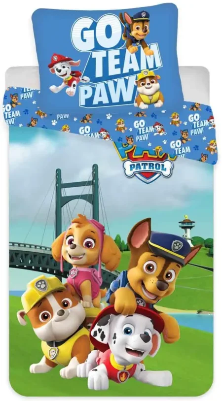 Paw Patrol dreumesdekbedovertrek Bridge 100 x 140 cm Katoen