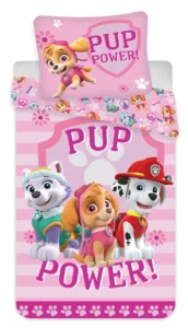 Paw Patrol peuterdekbedovertrek Pup Power  100 x 135 cm Katoen