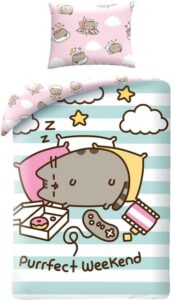 Pusheen dekbedovertrek Purrfect Weekend 140 x 200 cm Katoen