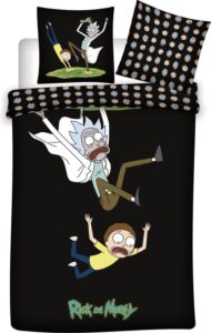 Rick and Morty Dekbedovertrek Portal Travel 140 x 200 cm - 65 x 65 cm