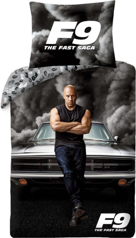 The Fast and the Furious Dekbedovertrek Vin Diesel - 140 x 200 cm - Katoen  - 70 x 90 cm