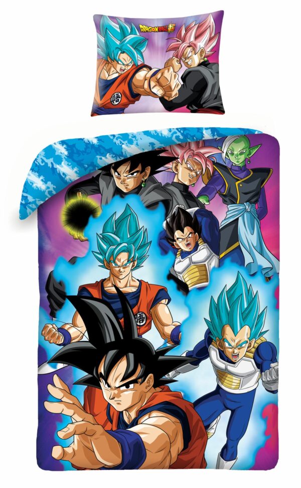 Dragon Ball Z Dekbedovertrek  Super Sayens - 140 x 200 cm - Katoen  - 70 x 90 cm