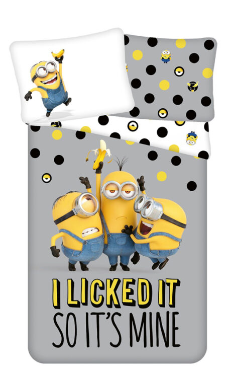 Minions dekbedovertrek I licked it so it's mine! 140 x 200 cm - Katoen