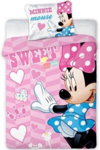 Disney Minnie Mouse dreumesdekbedovertrek - 100 x 135 cm - Katoen