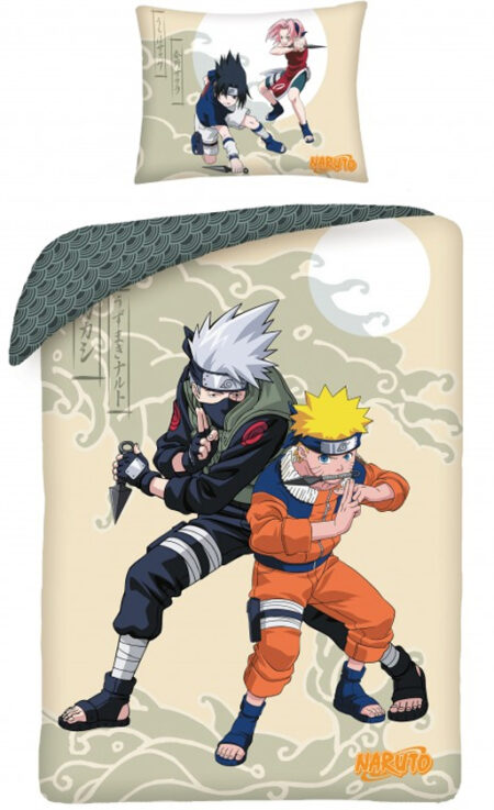 Naruto Dekbedovertrek Get Ready 140 x 200 cm Katoen 70 x 90 cm