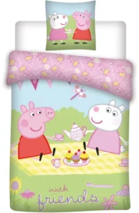 Peppa Pig Peuterdekbedovertrek Picknick 100 x 140 cm - Katoen