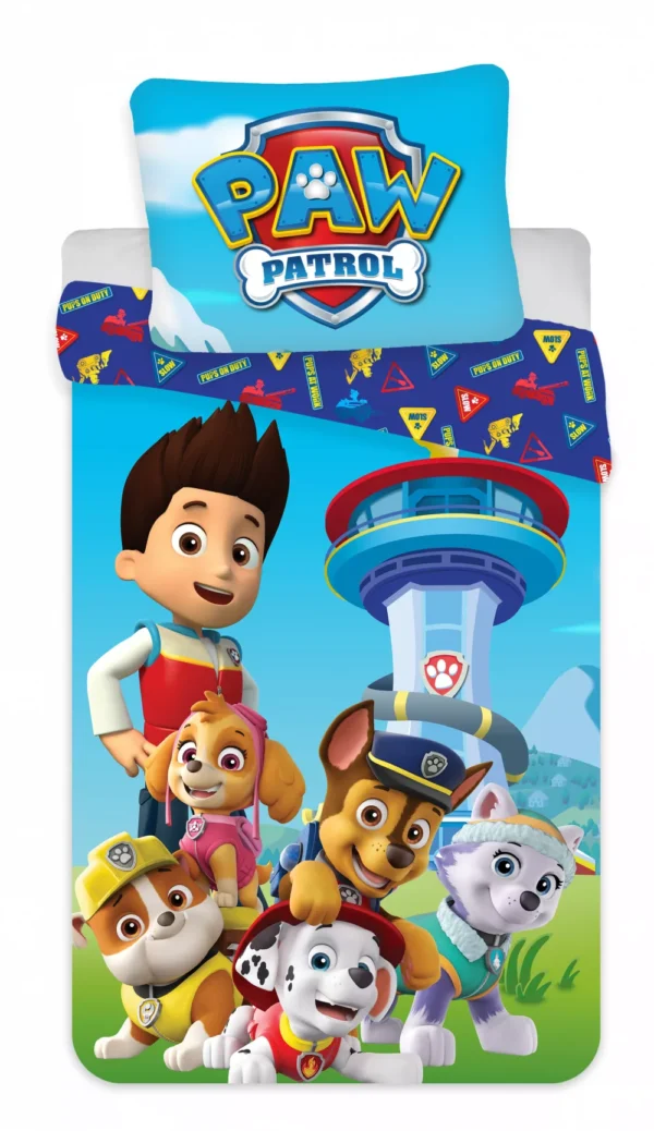 Paw Patrol dekbedovertrek Squad  140 x 200 cm - 63 x 63 cm - Polyester