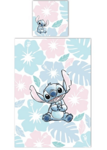 Stitch Dekbedovertrek flowers 140 x 200 cm - polykatoen Pre order