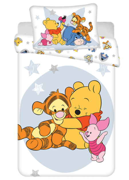 Winnie The Pooh & Tijgertje en knorretje dekbedovertrek 100 x 135 cm - Katoen - pre order