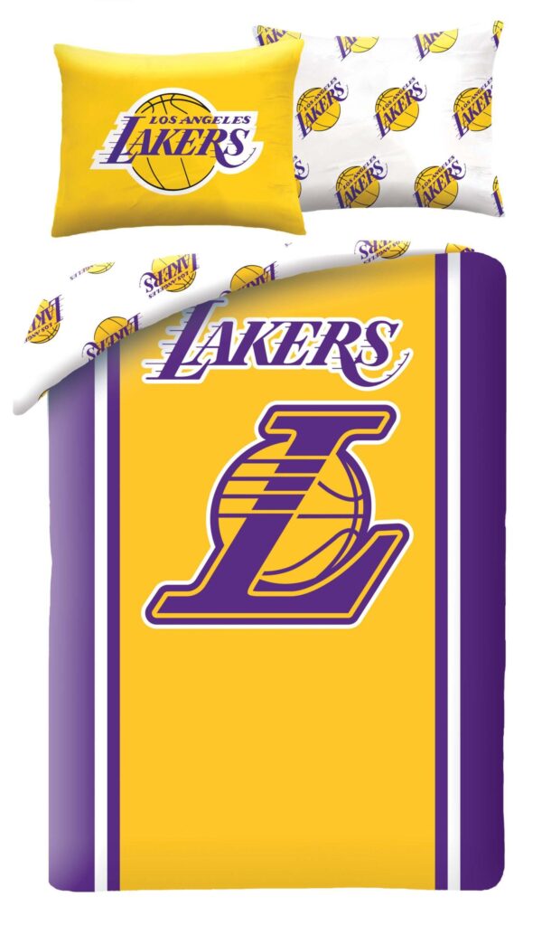 Lakers Dekbedovertrek 140 x 200 cm - 70 x 90 cm - polyester - Geel