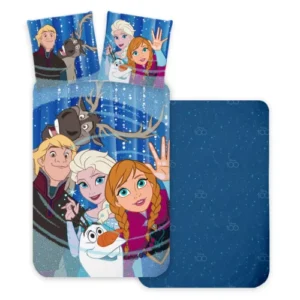 Disney Frozen Dekbedovertrek Friends- 140 x 200 cm - Katoen - 70 x 90 cm