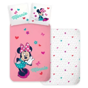 Roze Minnie Mouse Dekbedovertrek Whisper - 140 x 200 cm - Katoen - 70 x 90 cm