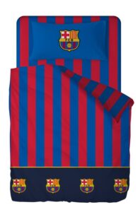 Fc Barcelona Dekbedovertrek stripes 240 x 220 cm (Kussensloop 45 x 175 cm) u