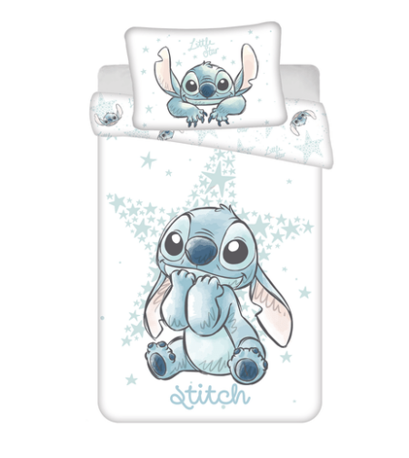 Lilo and Stitch Peuterdekbedovertrek White Star - 100 x 135 cm - Katoen -pre-order