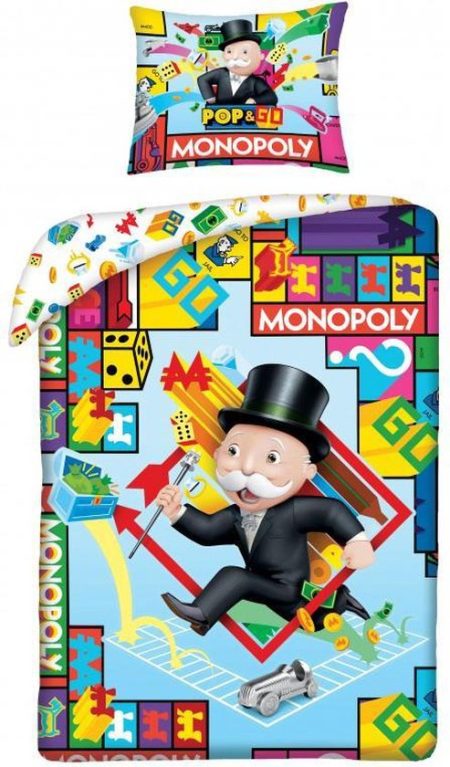 Monopoly Dekbedovertrek 140 x 200 cm