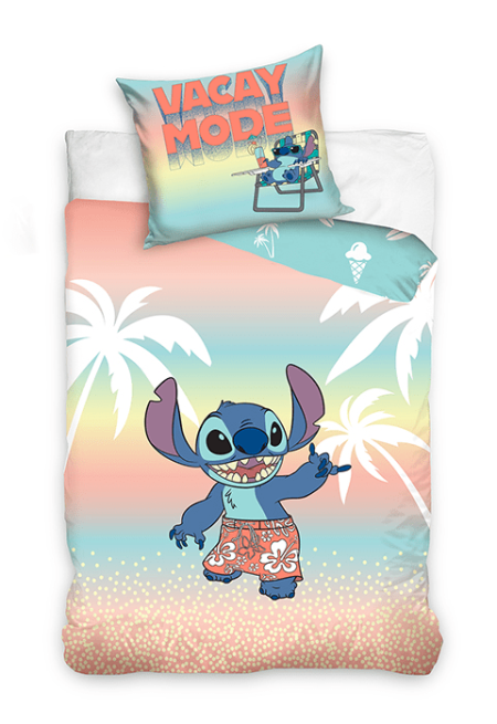 Lilo en Stitch dekbedovertrek Vacay Mode 140 x 200 cm - 60 x 70cm - katoen