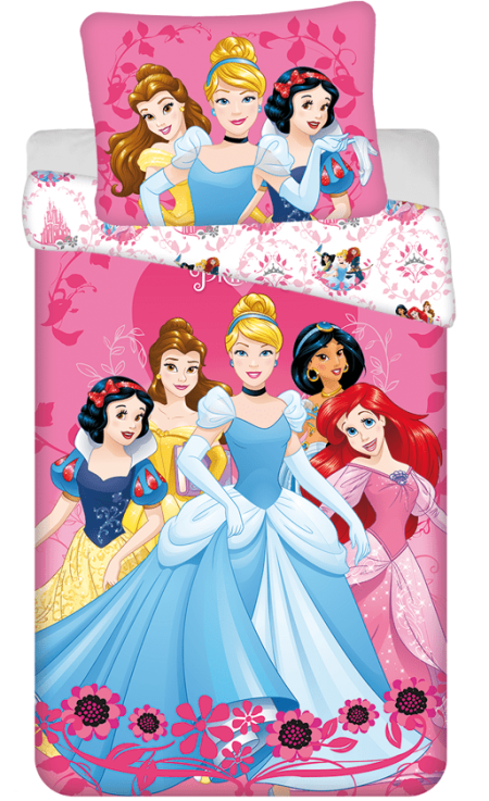 Disney Princess Dekbedovertrek  roze - 140 x 200 cm - pre order