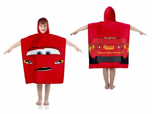 Cars Poncho - 55 x 100 cm - Katoen