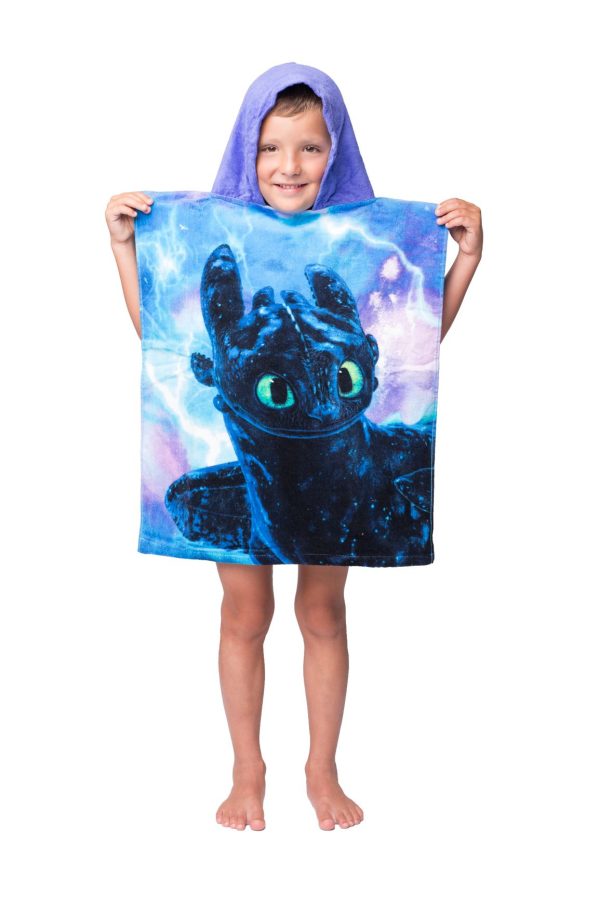 Hoe Tem je een Draak Poncho Toothless & Light Fury - 50 x 115 cm - Katoen