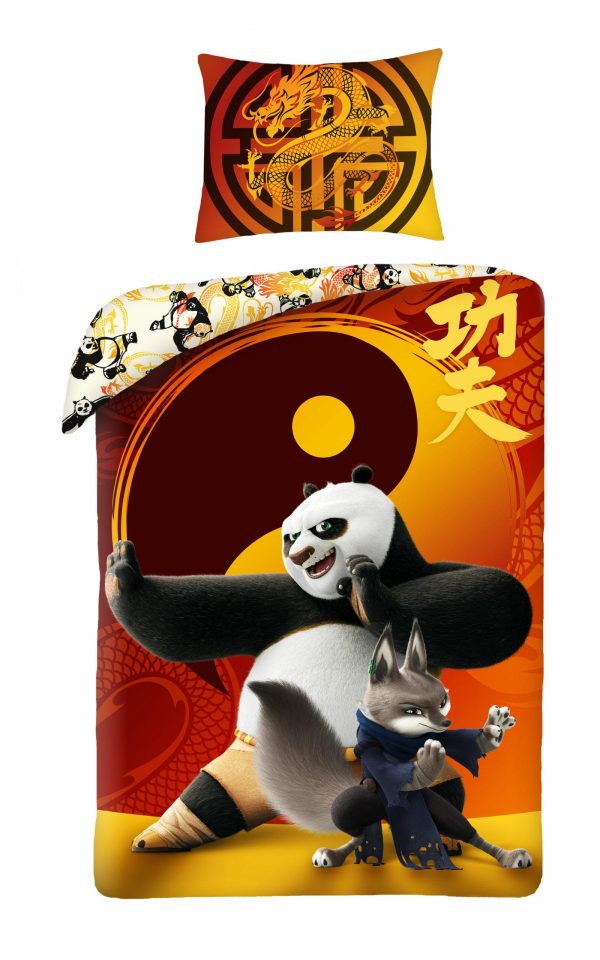 Kungfu Panda dekbedovertrek 140 x 200 cm - Katoen  - 70 x 90 cm