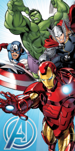 Marvel handdoek hero's 70 x 140 cm - katoen