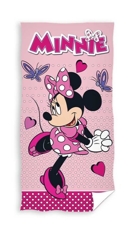 Minnie Mouse strandlaken Happy  70 x 140 cm Roze