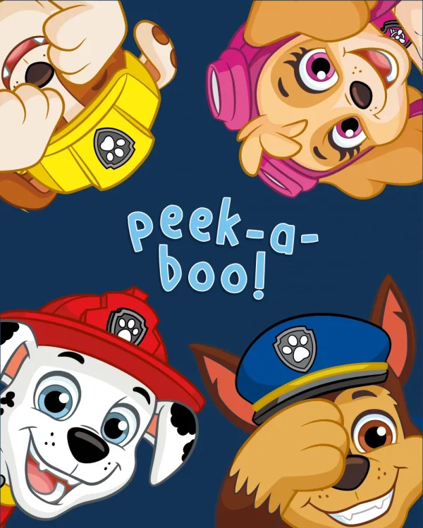 Paw Patrol fleece plaid Peek-a-boo! - 100 x 140 cm