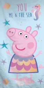 Peppa pig strandlaken Sea 70 x 140 cm katoen