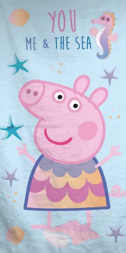 Peppa pig strandlaken Sea 70 x 140 cm katoen