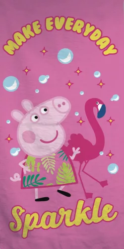 Peppa pig strandlaken Sparkle 70 x 140 cm katoen