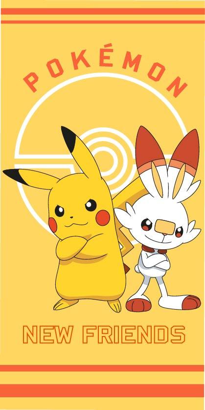 Pokemon strandlaken Polyester  70 x 140 cm geel