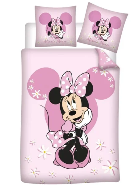 Roze Minnie Mouse Dekbedovertrek Cute - 140 x 200 cm - Katoen - 70 x 90 cm