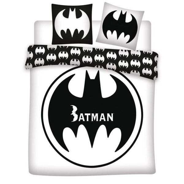 Batman Dekbedovertrek Black and White - 240x220 cm polykatoen pre order