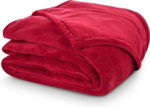 In Home Fleece plaid 150 x 200 cm rood