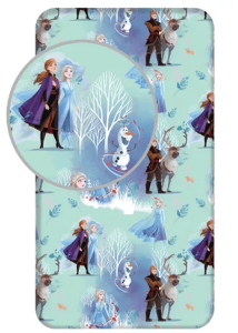 Frozen Hoeslaken Eenpersoons - 90 x 200 cm - Katoen