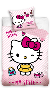 Hello Kitty Dekbedovertrek Look at my style 140 X 200 cm - 70 x 90 cm - Katoen