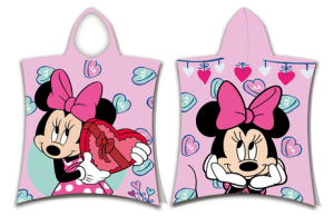 Minnie poncho 50 x 115 cm (roze)