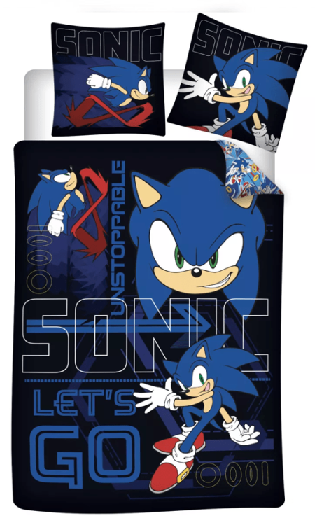 Sonic Dekbedovertrek Lets Go - 65 X 65 cm Polykatoen - Pre order