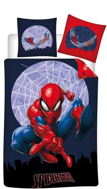 Spiderman Dekbedovertrek spinnenweb polykatoen  140 x 200 cm - pre order