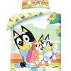 Bluey and Bingo 140 x 200 cm - katoen