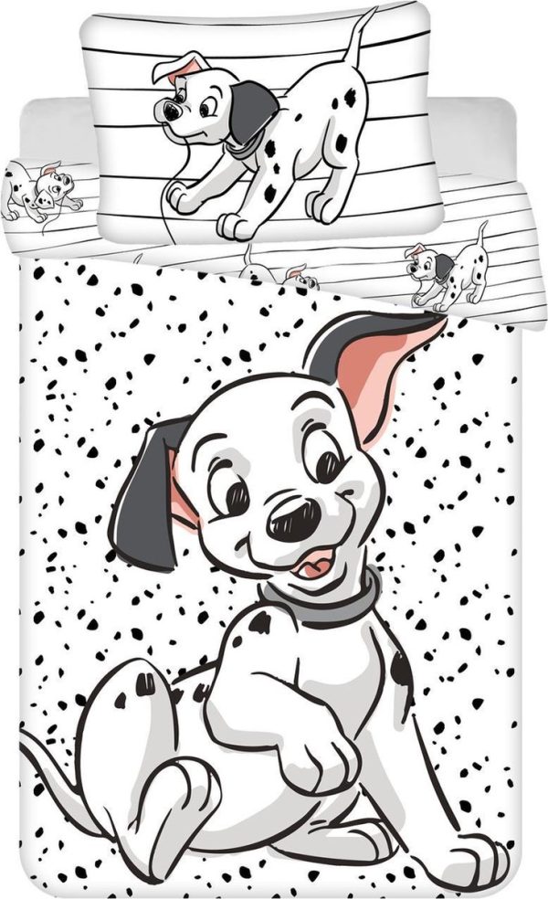 Disney 101 Dalmatiërs dekbedovertrek  100 x 135 cm Katoen