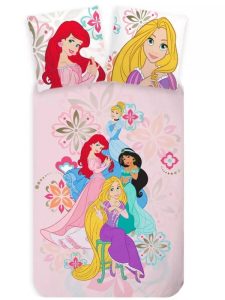 Disney Princess Dekbedovertrek Bloem- Eenpersoons - 140 x 200 cm