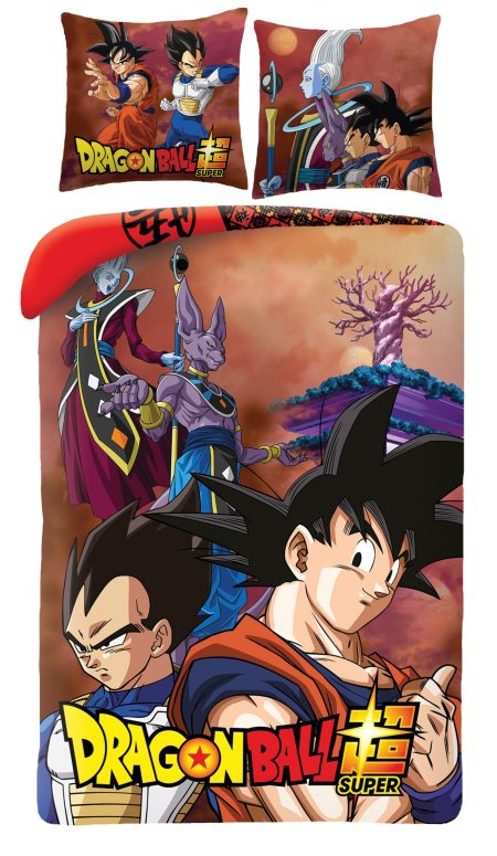 Dragon Ball Z dekbedovertrek Goku en Vegeta 140 x 200 cm polyester