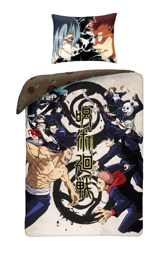 Jujutsu Kaisen Dekbedovertrek  呪術廻戦fj - Polyester - 140 x 200 cm 70 x 90 cm