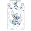 Lilo and Stitch Peuterdekbedovertrek Ohana White - 100 x 135 cm - Katoen - pre order