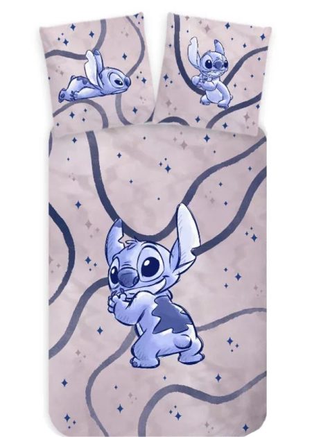 Lilo and Stitch Peuterdekbedovertrek Stripes- 100 x 135 cm - Katoen