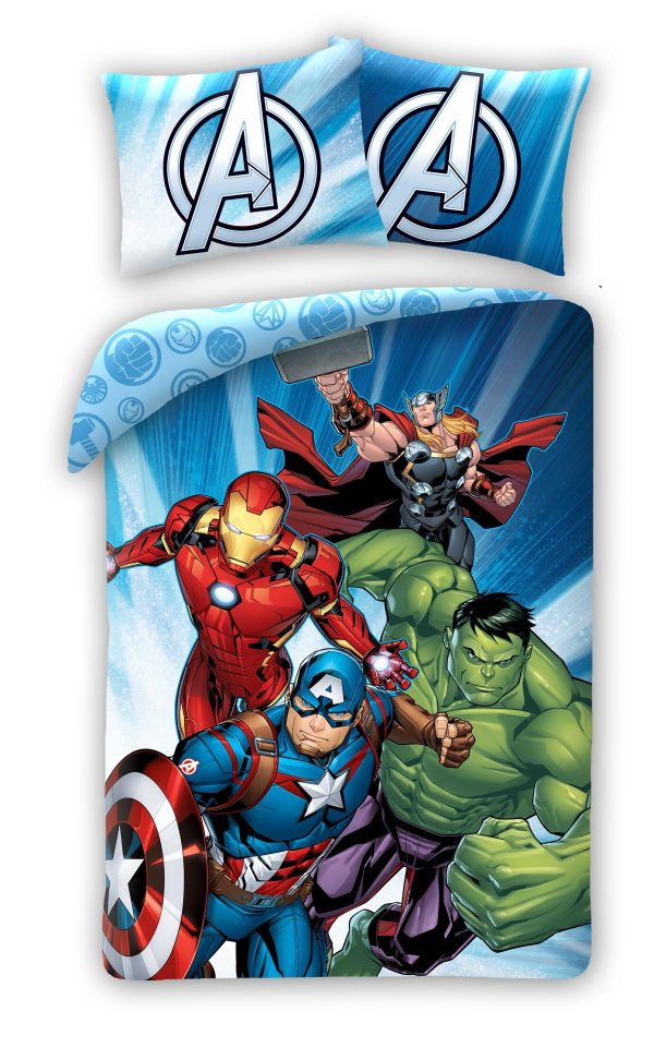 Marvel Avengers Dekbedovertrek Team Winning - 140 x 200 cm - 60x70cm