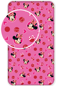 Minnie Mouse Hoeslaken roze - 90 x 200 cm