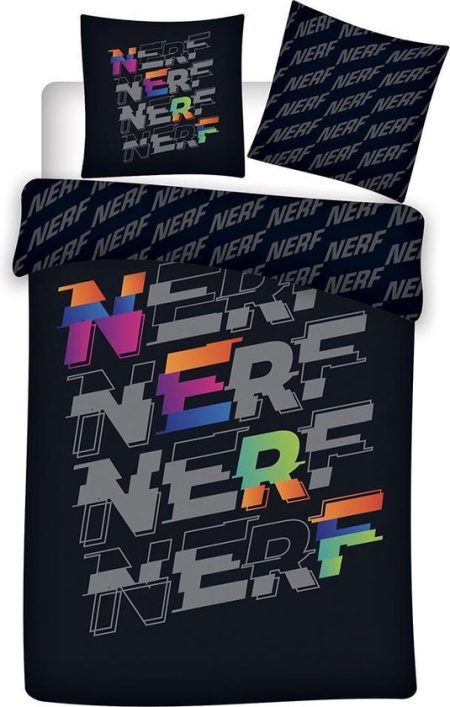 Nerf Dekbedovertrek Logo 140 x 200 cm -  Bio Katoen